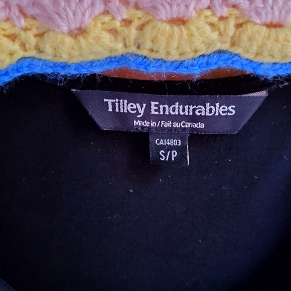 Tilley Endurables Black Knit Short Sleeve Dress Size Small - Picture 2 of 6